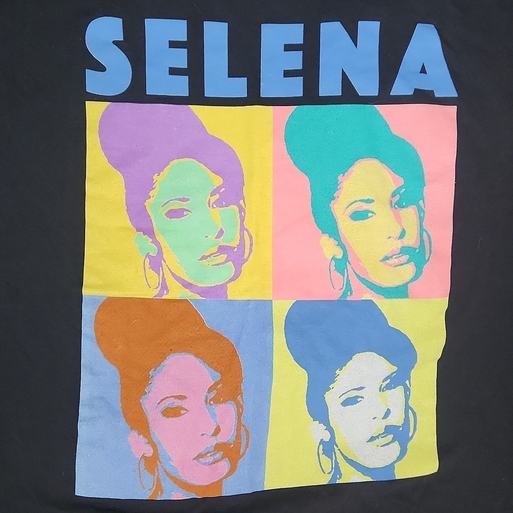 Selena Black Fitted Graphic Tshirt - Picture 2 of 4